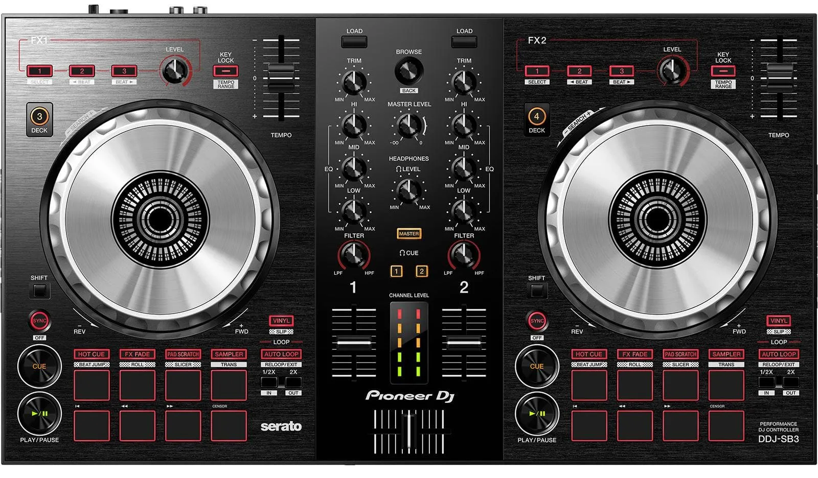DJ-пульта Pioneer DDJ-SB3
